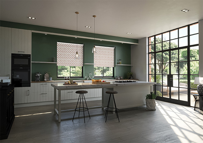 Chatsworth, Scarlet Red - Roller Blind - Image 7